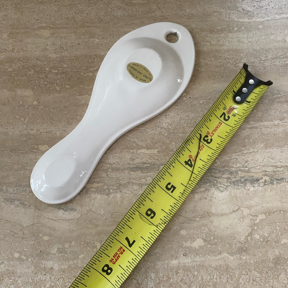 Nautical Ceramic Spoon Rest with Lighthouse Design beach house - Picture 5 of 6